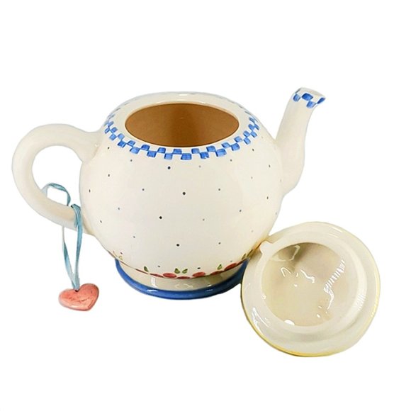 Tea Pot Bunny Frolics "Spring Blossoms" Midwest Ceramic VTG - Picture 6 of 9